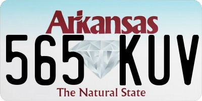 AR license plate 565KUV