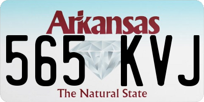 AR license plate 565KVJ