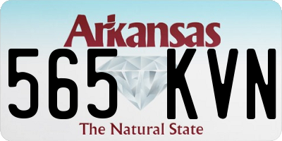 AR license plate 565KVN