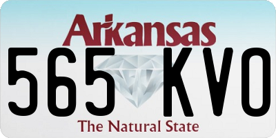 AR license plate 565KVO