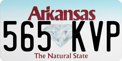 AR license plate 565KVP