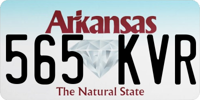 AR license plate 565KVR