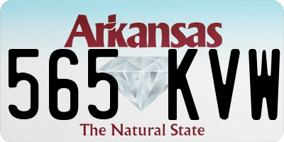 AR license plate 565KVW