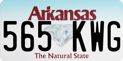 AR license plate 565KWG