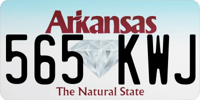 AR license plate 565KWJ