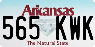 AR license plate 565KWK
