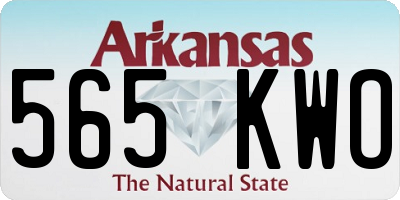 AR license plate 565KWO
