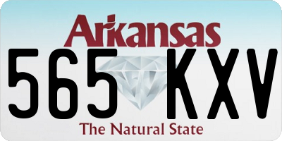AR license plate 565KXV