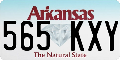 AR license plate 565KXY
