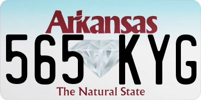 AR license plate 565KYG