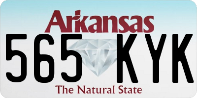 AR license plate 565KYK