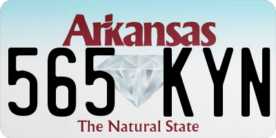 AR license plate 565KYN