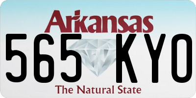 AR license plate 565KYO