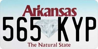 AR license plate 565KYP
