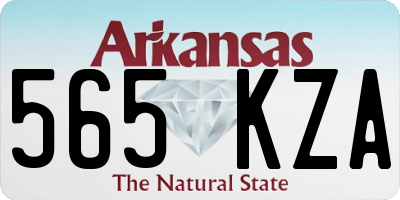 AR license plate 565KZA