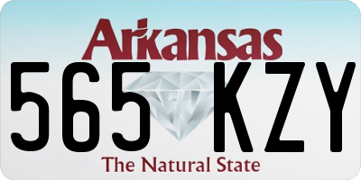 AR license plate 565KZY