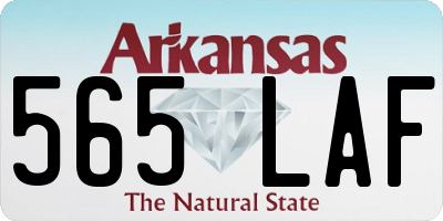 AR license plate 565LAF