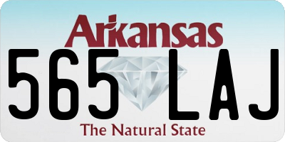AR license plate 565LAJ