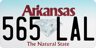 AR license plate 565LAL