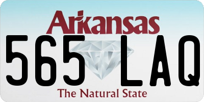 AR license plate 565LAQ