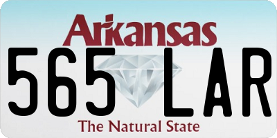 AR license plate 565LAR