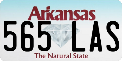 AR license plate 565LAS