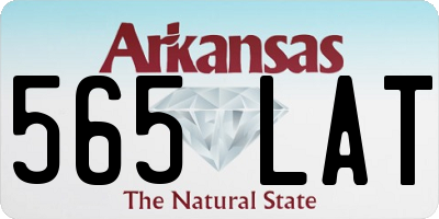 AR license plate 565LAT