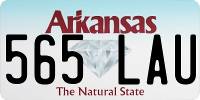AR license plate 565LAU