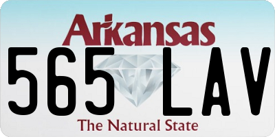 AR license plate 565LAV