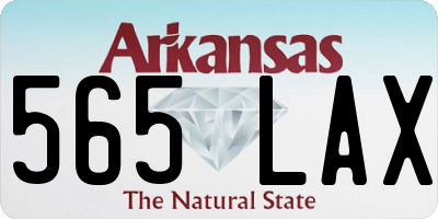 AR license plate 565LAX