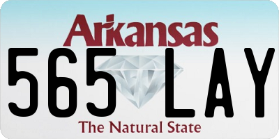 AR license plate 565LAY