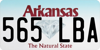 AR license plate 565LBA