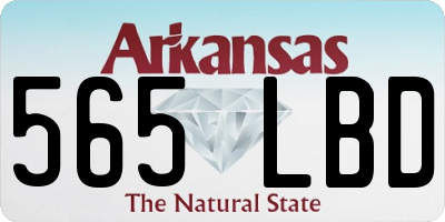 AR license plate 565LBD