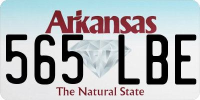 AR license plate 565LBE