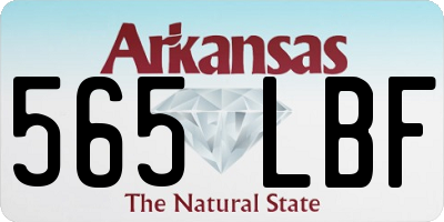 AR license plate 565LBF