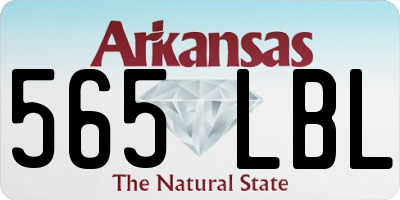 AR license plate 565LBL