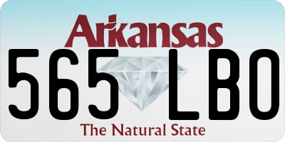 AR license plate 565LBO