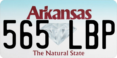 AR license plate 565LBP