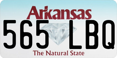 AR license plate 565LBQ