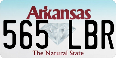 AR license plate 565LBR