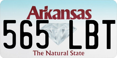 AR license plate 565LBT