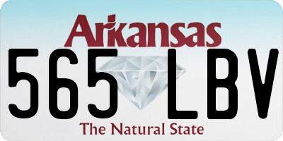 AR license plate 565LBV