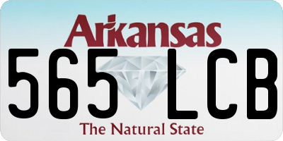AR license plate 565LCB