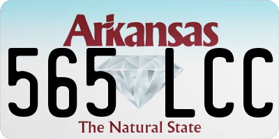 AR license plate 565LCC