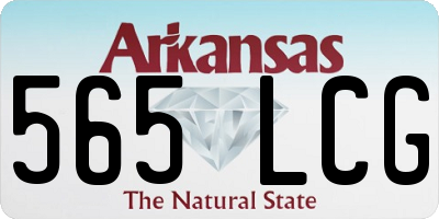 AR license plate 565LCG
