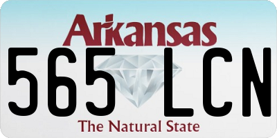 AR license plate 565LCN