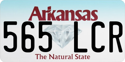 AR license plate 565LCR
