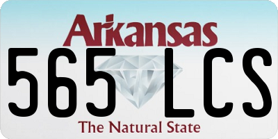 AR license plate 565LCS