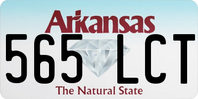 AR license plate 565LCT