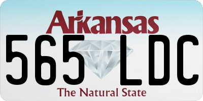 AR license plate 565LDC